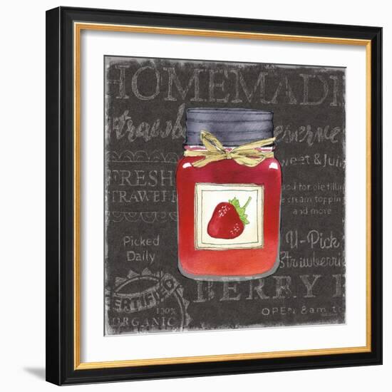 Canning Kitchen I black-Beth Grove-Framed Art Print