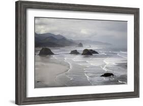Cannon Beach and Haystack Rock, Crescent Beach, Ecola State Park, Oregon, USA-Jamie & Judy Wild-Framed Photographic Print