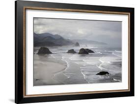 Cannon Beach and Haystack Rock, Crescent Beach, Ecola State Park, Oregon, USA-Jamie & Judy Wild-Framed Photographic Print