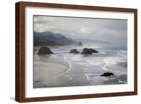 Cannon Beach and Haystack Rock, Crescent Beach, Ecola State Park, Oregon, USA-Jamie & Judy Wild-Framed Photographic Print