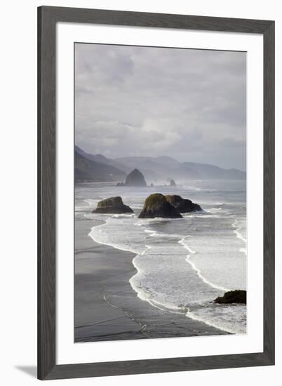 Cannon Beach and Haystack Rock, Crescent Beach, Ecola State Park, Oregon, USA-Jamie & Judy Wild-Framed Photographic Print