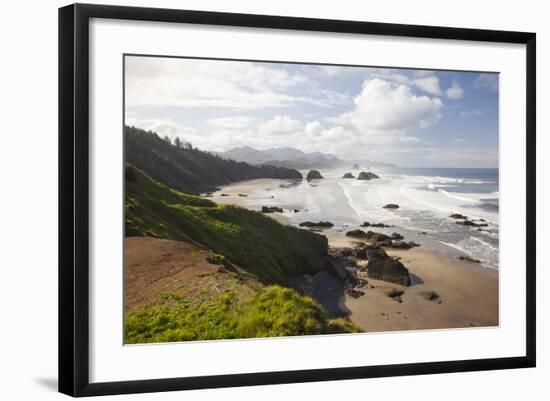 Cannon Beach and Haystack Rock, Crescent Beach, Ecola State Park, Oregon, USA-Jamie & Judy Wild-Framed Photographic Print