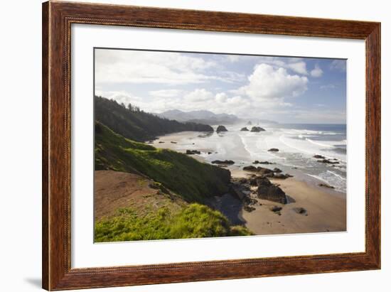 Cannon Beach and Haystack Rock, Crescent Beach, Ecola State Park, Oregon, USA-Jamie & Judy Wild-Framed Photographic Print