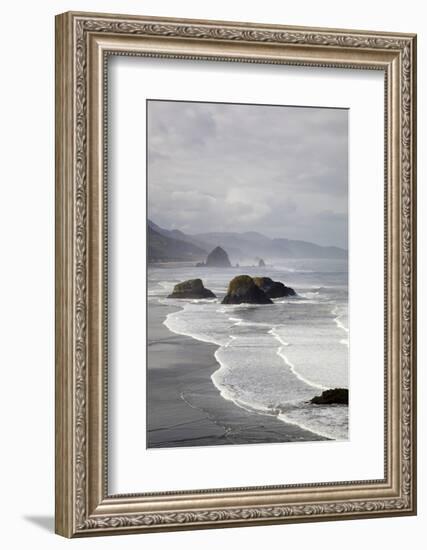 Cannon Beach and Haystack Rock, Crescent Beach, Ecola State Park, Oregon, USA-Jamie & Judy Wild-Framed Photographic Print