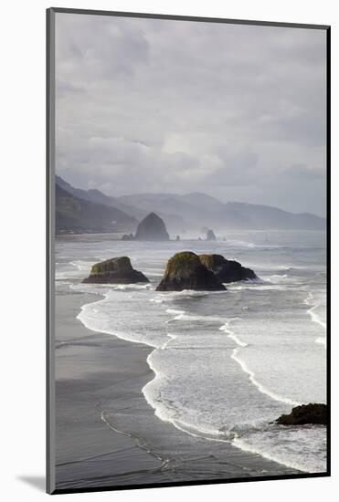 Cannon Beach and Haystack Rock, Crescent Beach, Ecola State Park, Oregon, USA-Jamie & Judy Wild-Mounted Photographic Print