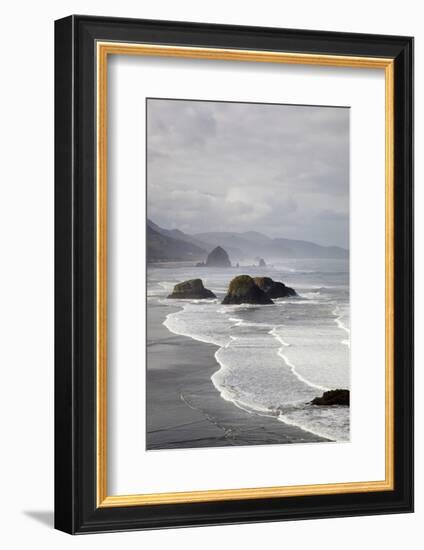 Cannon Beach and Haystack Rock, Crescent Beach, Ecola State Park, Oregon, USA-Jamie & Judy Wild-Framed Photographic Print