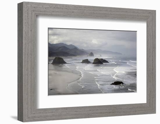 Cannon Beach and Haystack Rock, Crescent Beach, Ecola State Park, Oregon, USA-Jamie & Judy Wild-Framed Photographic Print