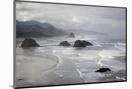 Cannon Beach and Haystack Rock, Crescent Beach, Ecola State Park, Oregon, USA-Jamie & Judy Wild-Mounted Photographic Print