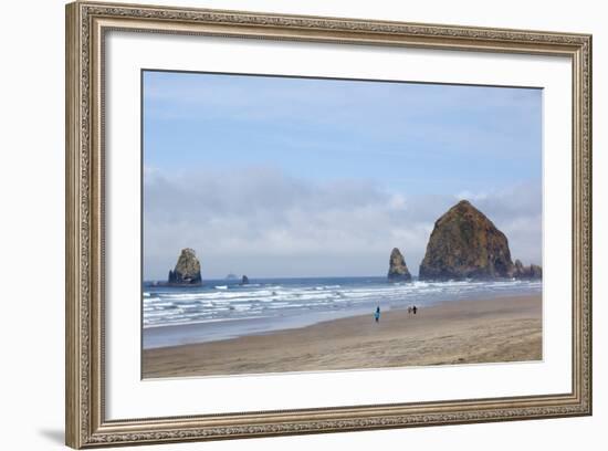 Cannon Beach and Haystack Rock, Oregon, USA-Jamie & Judy Wild-Framed Photographic Print