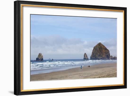 Cannon Beach and Haystack Rock, Oregon, USA-Jamie & Judy Wild-Framed Photographic Print