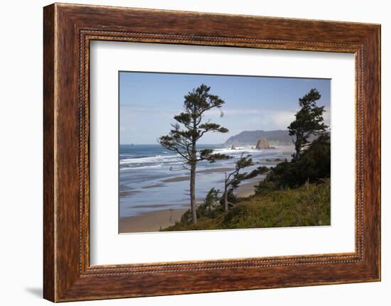 Cannon Beach and Haystack Rock, Oregon, USA-Jamie & Judy Wild-Framed Photographic Print