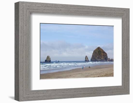 Cannon Beach and Haystack Rock, Oregon, USA-Jamie & Judy Wild-Framed Photographic Print