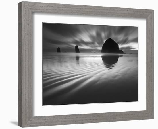 Cannon Beach Textures-1-Moises Levy-Framed Photographic Print