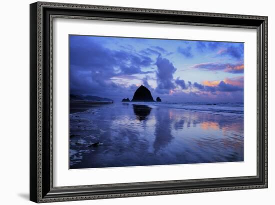 Cannon Cloudscape, Surreal Cannon Beach, Oregon Coast-Vincent James-Framed Photographic Print