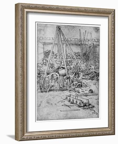 Cannon Foundry, 1487-Leonardo da Vinci-Framed Giclee Print