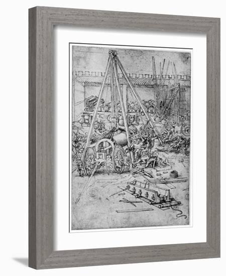 Cannon Foundry, 1487-Leonardo da Vinci-Framed Giclee Print