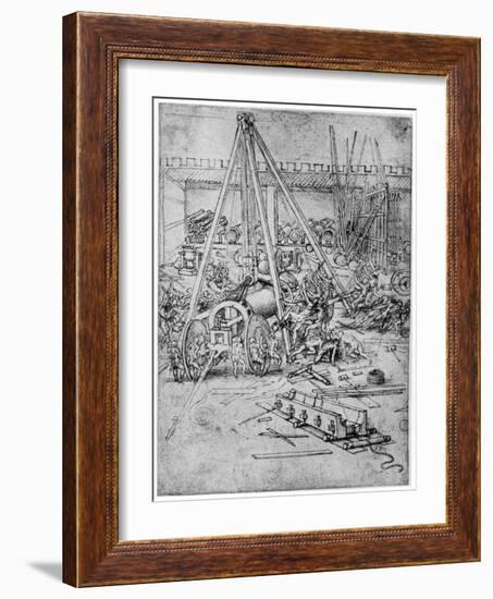 Cannon Foundry, 1487-Leonardo da Vinci-Framed Giclee Print