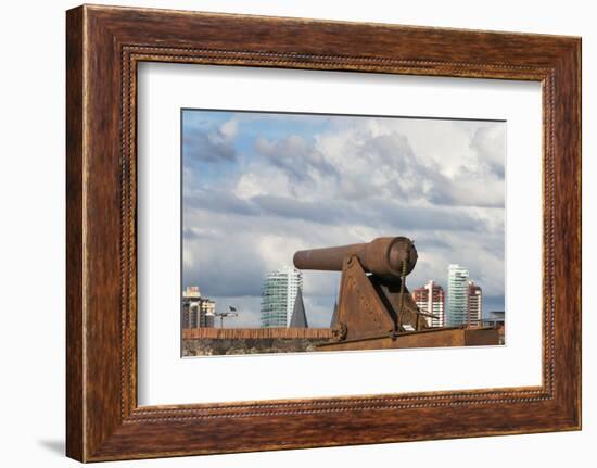 Cannon in Forte Do Castelo, Belem, Para State, Brazil-Keren Su-Framed Photographic Print