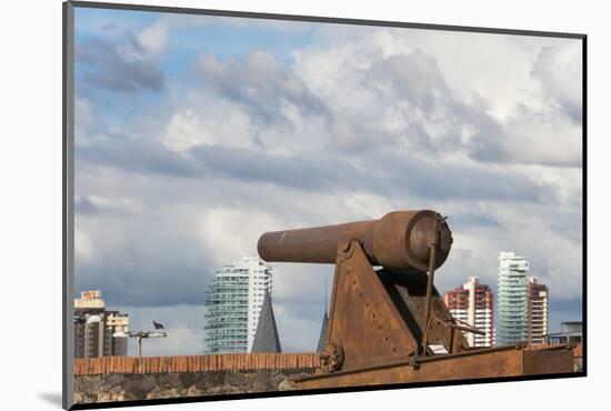 Cannon in Forte Do Castelo, Belem, Para State, Brazil-Keren Su-Mounted Photographic Print