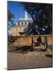 Cannon Outside Governor's Palace, Williamsburg, Virginia, USA-Walter Bibikow-Mounted Photographic Print