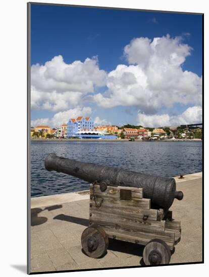 Cannon, Punda District, Willemstad, Curacao, Netherlands Antilles, West Indies, Caribbean-Richard Cummins-Mounted Photographic Print