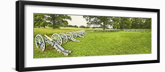 Cannons in a Park, Valley Forge National Historic Park, Philadelphia, Pennsylvania, USA-null-Framed Photographic Print