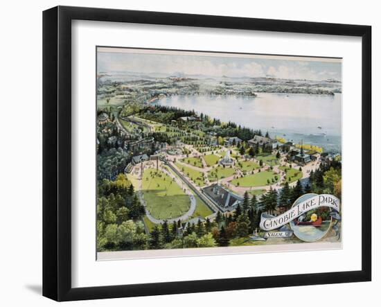 Canobie Lake Park Poster-null-Framed Giclee Print