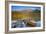 Canoe at Pyramid Lake with Pyramid Mountain in the Background-Miles Ertman-Framed Photographic Print