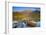 Canoe at Pyramid Lake with Pyramid Mountain in the Background-Miles Ertman-Framed Photographic Print