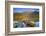 Canoe at Pyramid Lake with Pyramid Mountain in the Background-Miles Ertman-Framed Photographic Print