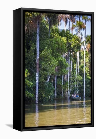 Canoe Boat Trip on Sandoval Lake, Tambopata National Reserve, Amazon Jungle of Peru, Peru-Matthew Williams-Ellis-Framed Premier Image Canvas