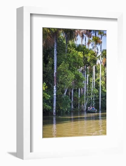 Canoe Boat Trip on Sandoval Lake, Tambopata National Reserve, Amazon Jungle of Peru, Peru-Matthew Williams-Ellis-Framed Photographic Print