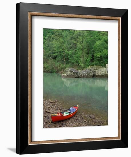 Canoe by the Big Piney River, Arkansas-Gayle Harper-Framed Photographic Print