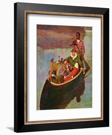 "Canoe Fishing Trip," July 12, 1947-Mead Schaeffer-Framed Giclee Print