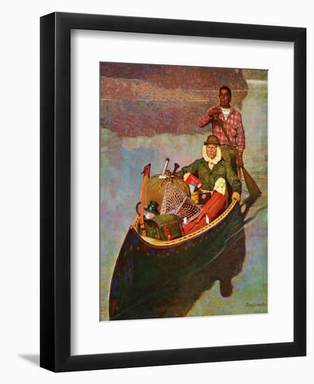 "Canoe Fishing Trip," July 12, 1947-Mead Schaeffer-Framed Giclee Print