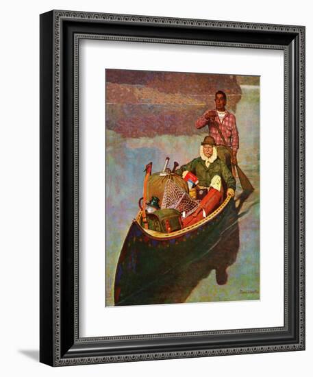 "Canoe Fishing Trip," July 12, 1947-Mead Schaeffer-Framed Giclee Print