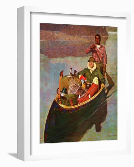 "Canoe Fishing Trip," July 12, 1947-Mead Schaeffer-Framed Giclee Print