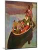 "Canoe Fishing Trip," July 12, 1947-Mead Schaeffer-Mounted Giclee Print