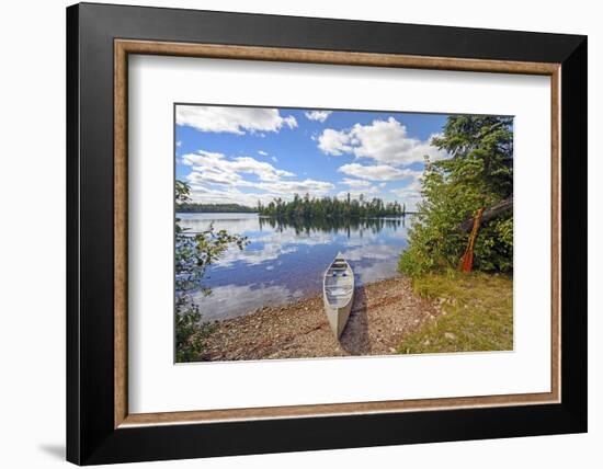 Canoe in for the Day-wildnerdpix-Framed Photographic Print