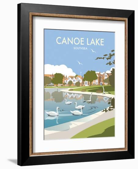 Canoe Lake Southsea - Dave Thompson Contemporary Travel Print-Dave Thompson-Framed Art Print