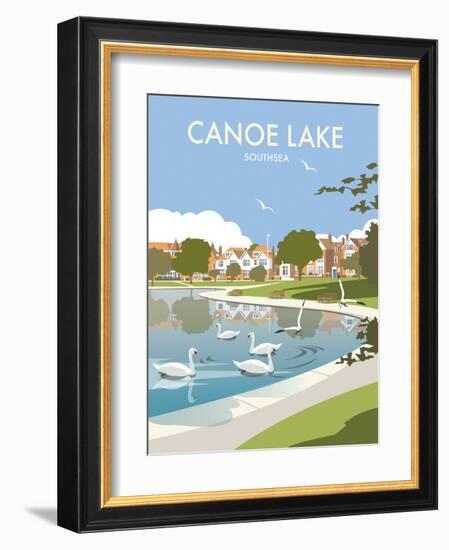 Canoe Lake Southsea - Dave Thompson Contemporary Travel Print-Dave Thompson-Framed Art Print