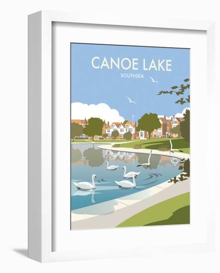 Canoe Lake Southsea - Dave Thompson Contemporary Travel Print-Dave Thompson-Framed Art Print