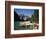 Canoe Moored at Dock on Moraine Lake, Banff NP, Alberta, Canada-Adam Jones-Framed Photographic Print