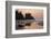 Canoe on a Beach at Sunset, Washington, USA-Gary Luhm-Framed Photographic Print