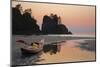 Canoe on a Beach at Sunset, Washington, USA-Gary Luhm-Mounted Photographic Print