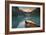 Canoe on Lake Louise at Sunrise-Miles Ertman-Framed Photographic Print