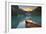 Canoe on Lake Louise at Sunrise-Miles Ertman-Framed Photographic Print