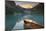 Canoe on Lake Louise at Sunrise-Miles Ertman-Mounted Photographic Print