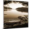 Canoe on Shore sepia-Suzanne Foschino-Mounted Photo