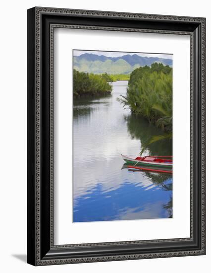 Canoe on the River, Bohol Island, Philippines-Keren Su-Framed Photographic Print